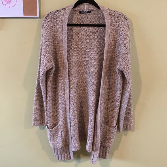 Cotton On Sweaters - Cotton on beige knit long cardigan